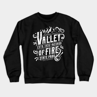 Valley of Fire State Park Art Vintage Motive Crewneck Sweatshirt